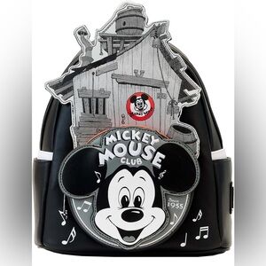 Loungefly Disney 100th Mickey Mouse Club House Mini Backpack Standard NWT​